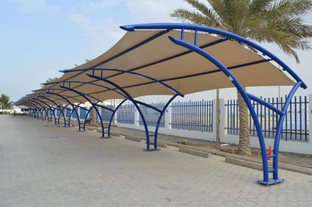 شركة مظلات مشاريع سيارات نيوم وانواع السواتر تركيب هناجر ومستودعات وشبوك نيوم