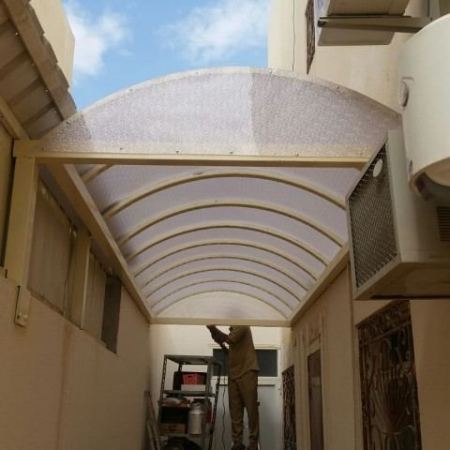 مظلات شفافة زجاجية | أفضل شركة تركيب الكسان السعودية